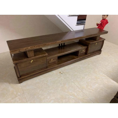 kệ ti vi gỗ sồi 1m8 -2m4