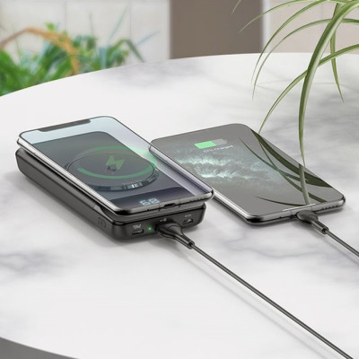 Pin sạc dự phòng đa năng sạc nhanh không dây, kèm giá đỡ tiện lợi OLAPLE 10.000mAh QC3.0 và PD20W - Hàng nhập khẩu
