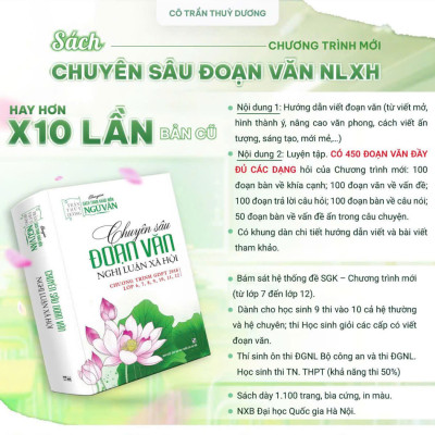 Sách - Chuyên sâu Đoạn văn Nghị luận xã hội - Cô Trần Thùy Dương