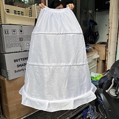 Phụ kiện cưới giang - Tùng xoè váy cưới 3 tầng không lưới hàng sản xuất tại việt nam