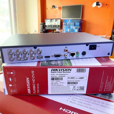 Đầu ghi camera 8 kênh HDTVI up to 4MP chuẩn nén H.265 Hikvision DS-7208HQHI-K1 - Hàng Chính Hãng