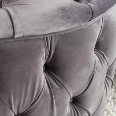 Ghế sofa đôn tròn vải nhung Juno Sofa HFC-GDT03-0.75 cao cấp