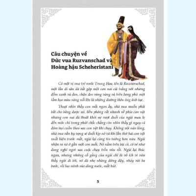 Sách - Truyện Cổ Ba Tư Nghìn Lẻ Một Ngày - Đức Vua Và Hoàng Hậu - VIETNAMBOOK