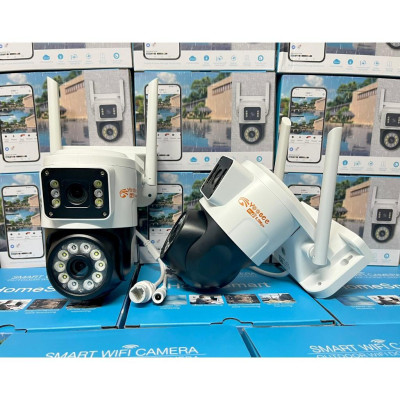 Camera Yoosee Wifi 2 Mắt Ngoài Trời 2 Màn Hình 5MP Xem Đêm Có Màu, Hỗ Trợ Đàm Thoại 2 Chiều Xoay 360 Độ - Hàng Nhập Khẩu