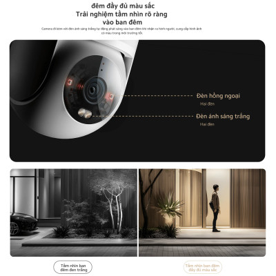 Camera Ngoài Trời 2.5K Xiaomi Outdoor Camera CW300 EU _ Hàng Chính Hãng , Bảo Hành 12 Tháng