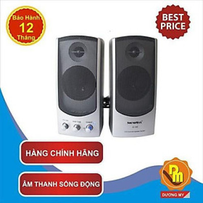 Loa Vi Tính 2.0 SOUNDMAX A140 - Âm Thanh Sống Động- Hàng Chính Hãng