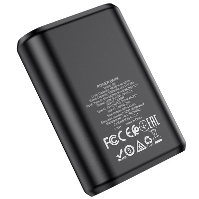 Pin dự phòng PD20W Hoco dung lượng 10000mAh Q3 tích hợp 2 cổng USB/Type-C hỗ trợ đèn Led ( 2 màu ) - Hàng chính hãng