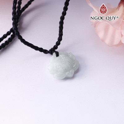 Mặt dây chuyền hoa sen đá cẩm thạch - Ngọc Quý