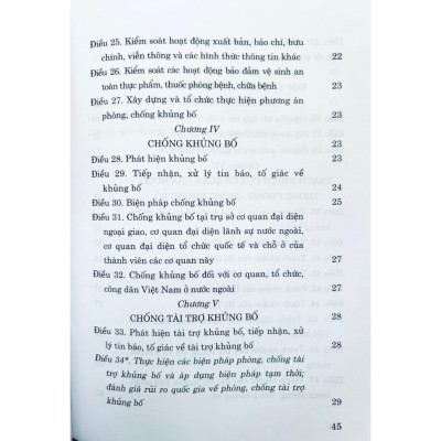Sách - Luật Phòng, Chống Khủng Bố (Hiện Hành) (Sửa Đổi, Bổ Sung Năm 2022) - NXB Chính Trị Quốc Gia