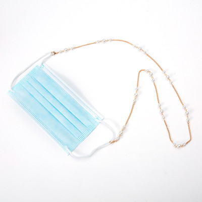 Dây đeo kính hạt đen trắng ấn tượng phụ kiện kính cá tính unisex
