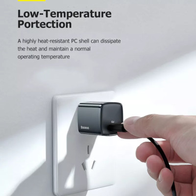 Sạc Nhanh Baseus 20W USB C Hỗ Trợ Sạc Nhanh Type C PD Cho iPhone - Công Nghệ Power Delivery 3.0 QC 3.0 - Hàng Chính Hãng