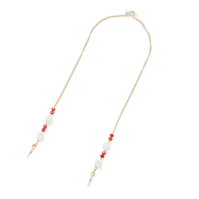 Dây đeo gọng kính hoa hồng Hàn Quốc hạt cườm ấn tượng dây đeo khẩu trang đeo airpod chống rơi rớt tiện lợi đa năng thông minh