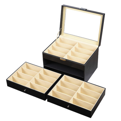 Hộp Đựng Mắt Kính SAIKE SAIKE S324 Hộp 3 Tầng Để 24 Kính
