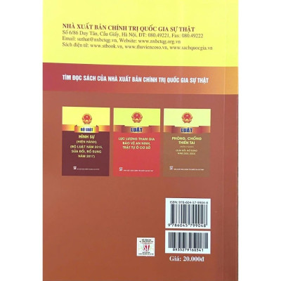 Sách - Luật Phòng Cháy Và Chữa Cháy Năm 2001 (Sửa Đổi, Bổ Sung Năm 2013, 2023) - NXB Chính Trị Quốc Gia