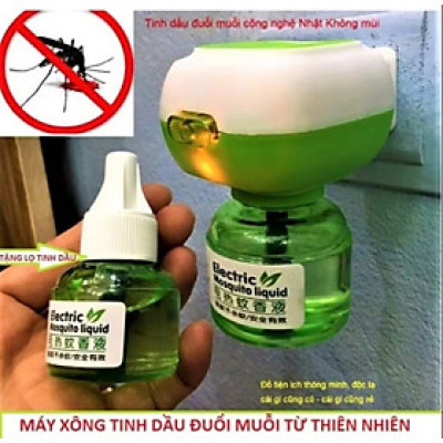 MÁY XÔNG TINH DẦU ĐUỔI MUỖI TẶNG LỌ TINH DẦU THẢO MỘC AN TOÀN CHẤT LƯỢNG CHO MỌI NGƯỜI