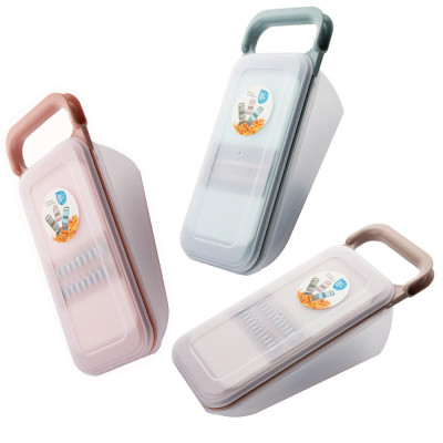 Dụng Cụ Bào Rau Củ Đa Năng Thiết Kế 3 Lưỡi Dao Cắt Kèm Hộp Đựng Thông Minh Tiện Lợi - Bào Củ Quả , Thái Thạch Sợi Trà Sữa Có Khay Đựng,Nhỏ Gọn Tiện Lợi - Hàng cao cấp