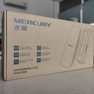 Bộ thu phát không dây cho camera IP dùng trong thang máy và ngoài trời Mercury MWB505 tốc độ ( 5.8Ghz, 867Mb ) sóng 0 đến 5km - Hàng nhập khẩu