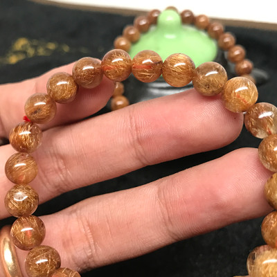 Vòng Đá Thạch Anh Tóc Nâu VIP Ngọc Quý Gemstones TA050