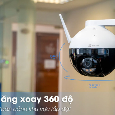 Camera IP Wifi quay quét EZVIZ C8W 4MP - Đàm thoại 2 chiều - Hàng chính hãng