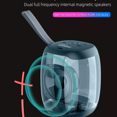 Loa WiWu Thunder P40 Mini Dành Cho Các Thiết Bị Có Bluetooth Tích Hợp Pin Dung Lượng Cao 1800mAh, IPX6 Không Thấm Nước - Hàng Chính Hãng