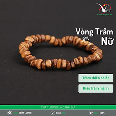 Vòng Trầm Mảnh Thiên Nhiên Dành Cho Nữ - Độc Đáo