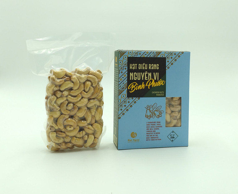 HẠT ĐIỀU BÌNH PHƯỚC RANG NGUYÊN VỊ KHÔNG MUỐI - HỘP 250G