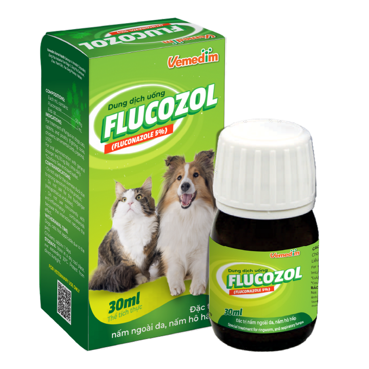 Dung dịch uống Vemedim Flucozol diệt nấm trên chó mèo