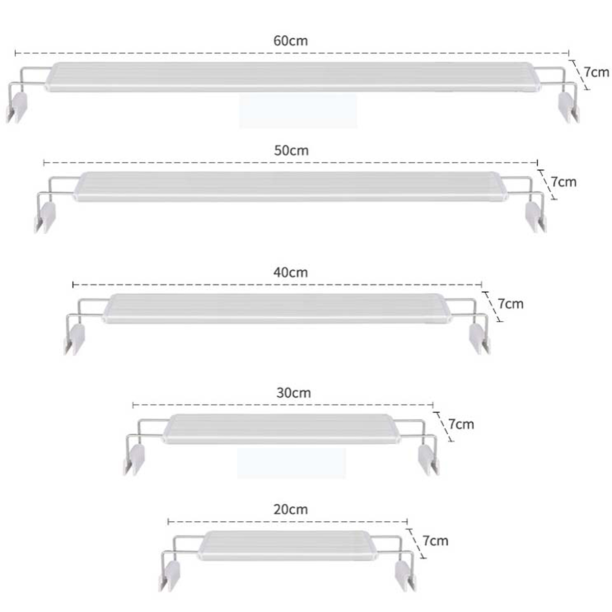 Đèn LED bể cá 20-30cm XML-20 Ánh Sáng Trắng cao cấp