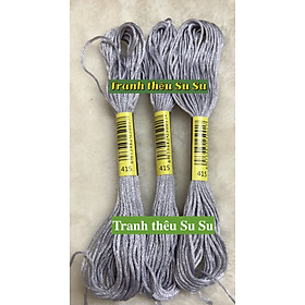 Chỉ cotton thêu tranh chữ thập theo mã DMC, mã 400 đến 498
