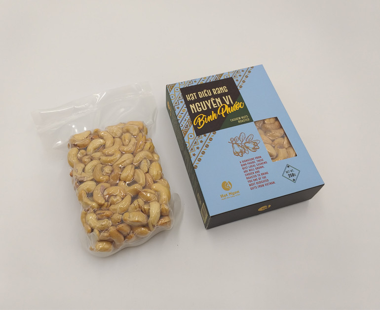 HẠT ĐIỀU BÌNH PHƯỚC RANG NGUYÊN VỊ KHÔNG MUỐI - HỘP 250G
