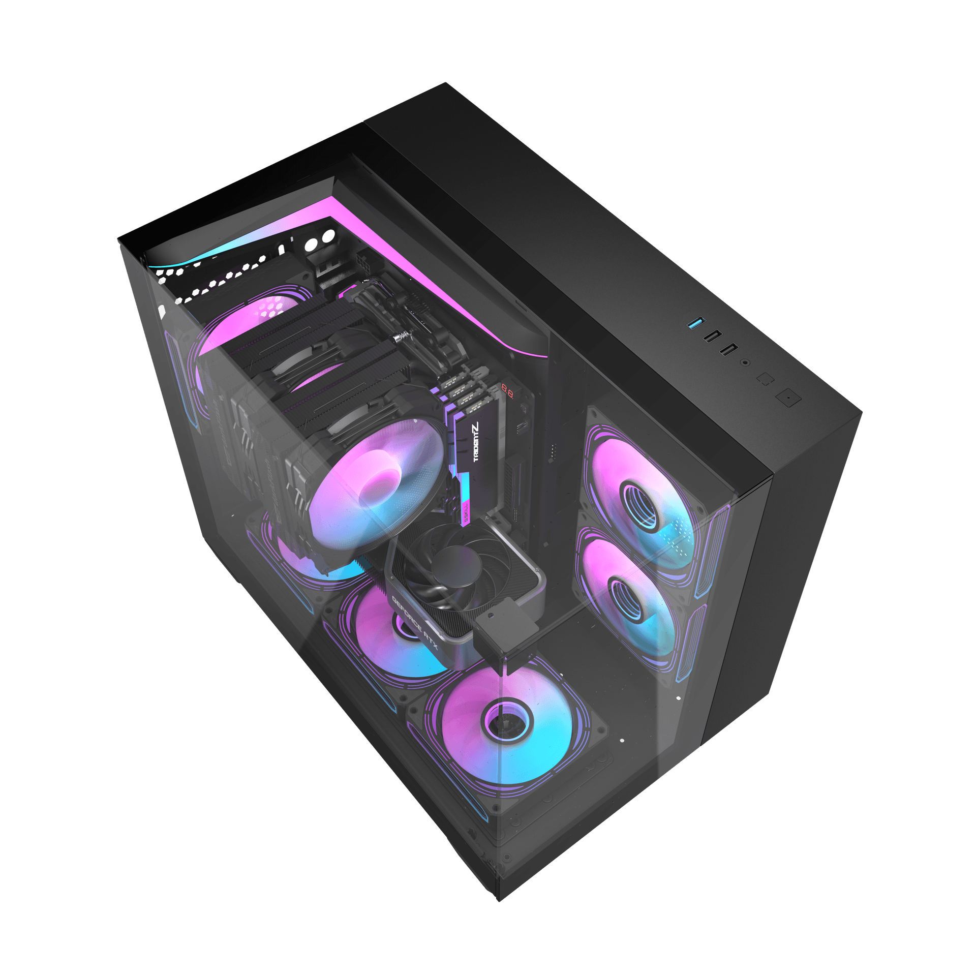 VỎ CASE MÁY TÍNH DARKFLASH TH285M (Full M-ATX) - Hàng chính hãng