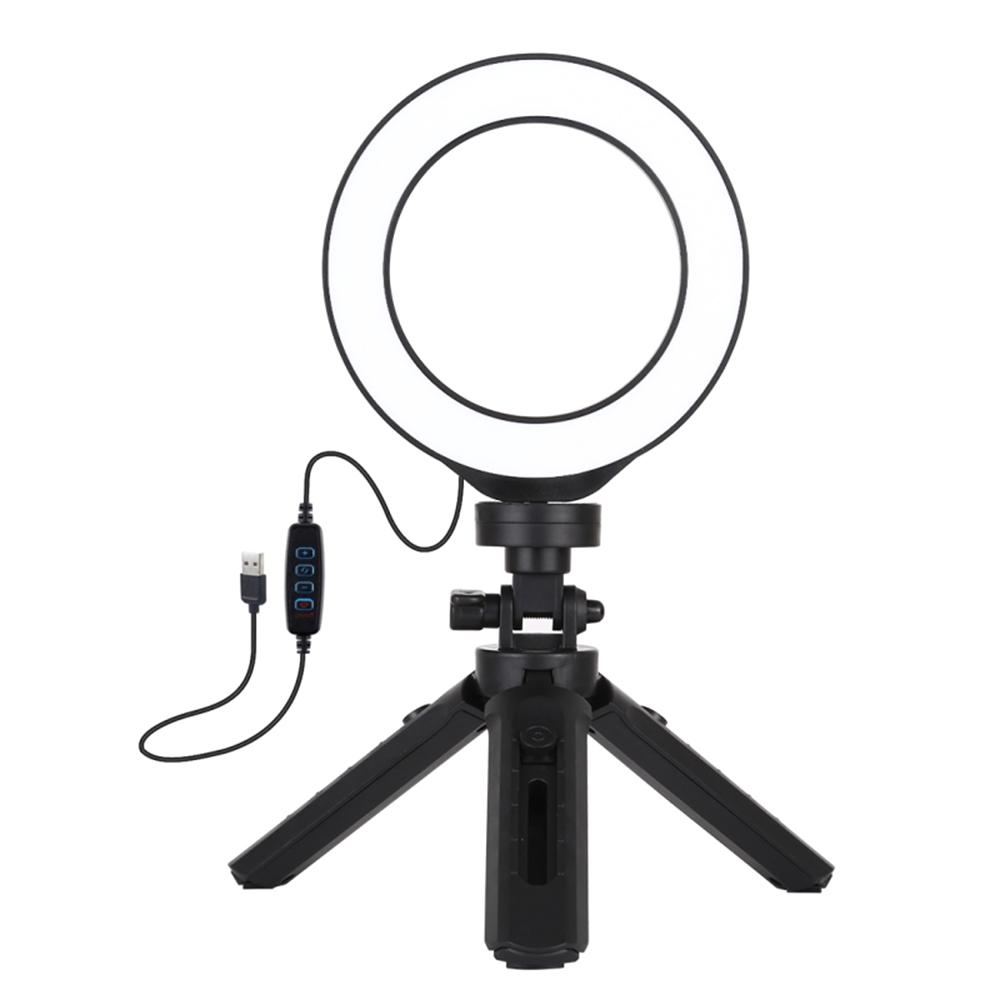Đèn LED tròn 4.7 Inch 3 chế độ màu trợ sáng điện thoại quay livestream