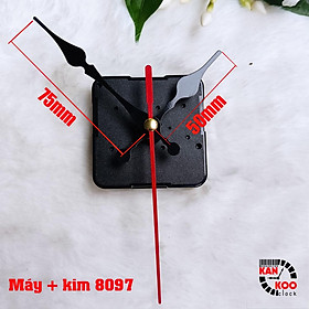 Máy đồng hồ treo tường kim trôi XỊN hiệu Power trục đồng dài 9mm bảo hành 3 năm