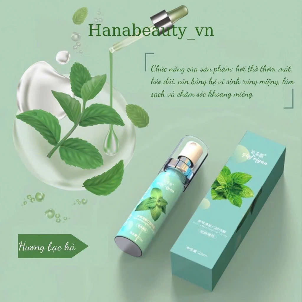2 Lọ Xịt Thơm Miệng Thảo Dược – Chống Hôi Miệng, Diệt Khuẩn, Hương Thơm Lâu Cho Nam Nữ , vòi nước