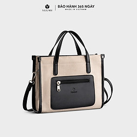 Túi Yuumy ( Thời trang nữ mini cói phối màu - Túi đeo chéo da Seasand YN209 )