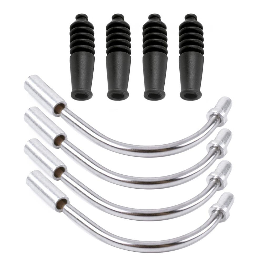 Bộ 4 cái ống thép uốn cong bảo vệ dây cáp xe đạp MTB