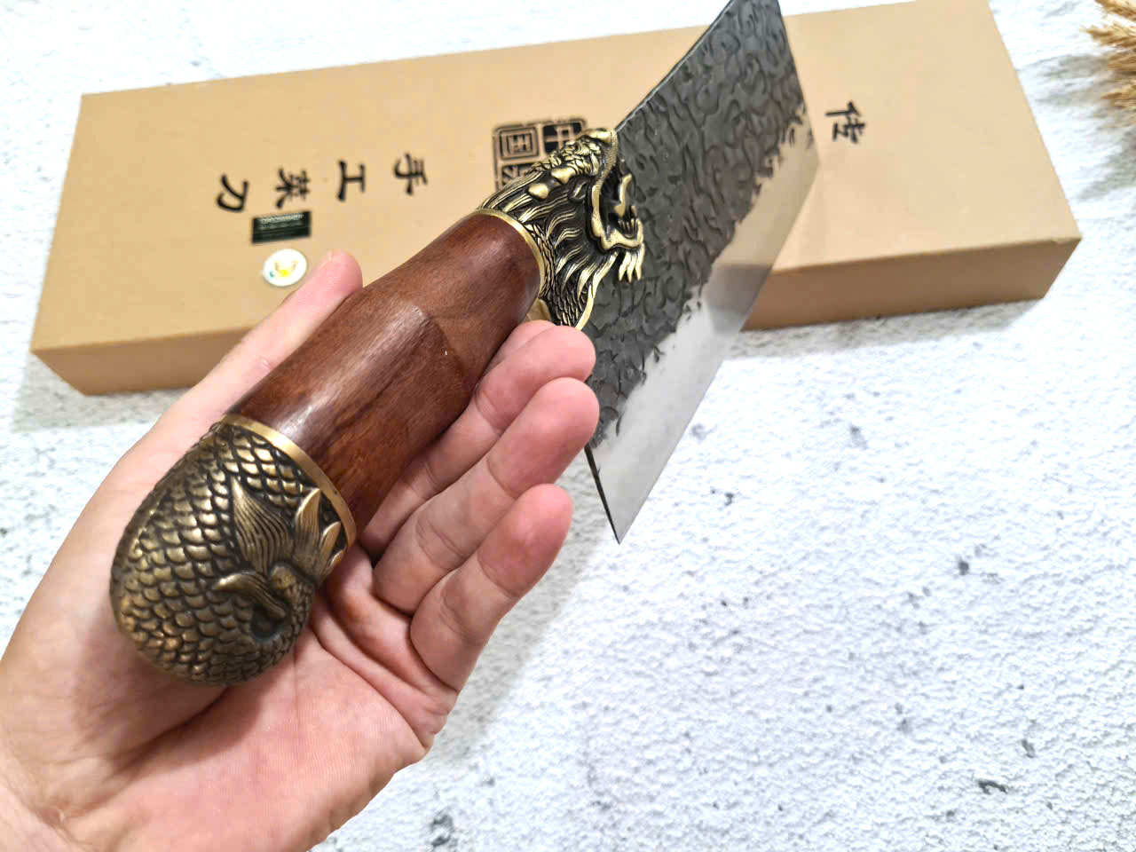 DAO BẾP - DAO THÁI KHÂU RỒNG MÃ DT152