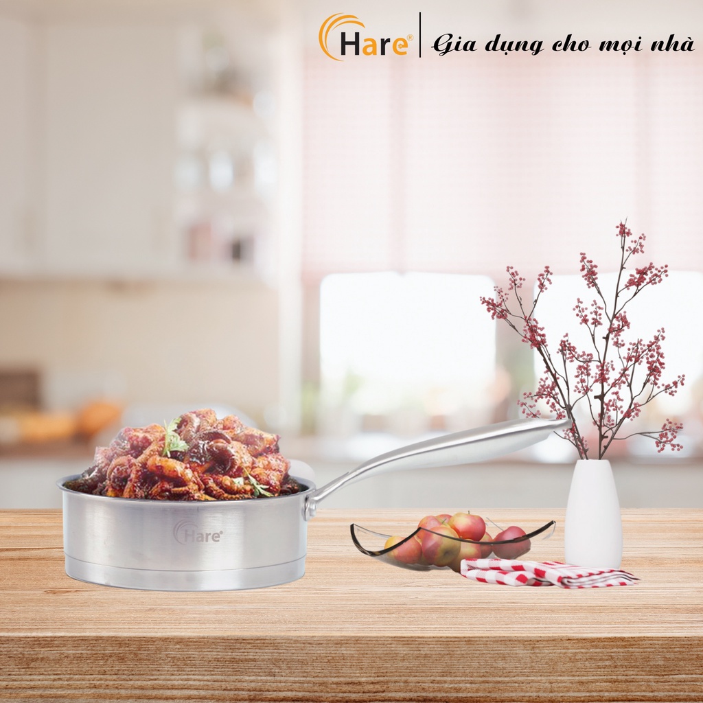 Chảo chống dính Inox có từ HR-P20IH (20cm) - thương hiệu Hare - lỗi 1 đổi 1