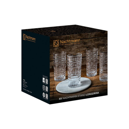 Bộ 4 ly pha lê Nachtmann Ethno 104250 Hàng chính hãng