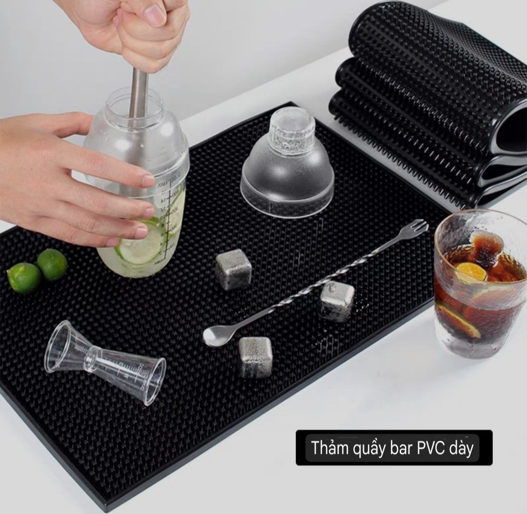 Thảm cao su quầy bar, pha chế kích thước 60x8 cm