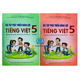 Sách - Combo Bài tập Phát triển năng lực tiếng việt 5 - tập 1 + 2 (BM)