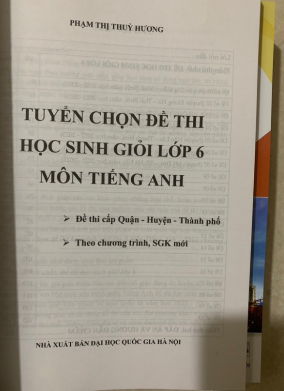 Sách - Tuyển chọn đề thi học sinh giỏi Tiếng anh lớp 6