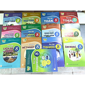 Bộ sách bài tập Lớp 8- Kết Nối Tri Thức Với Cuộc Sống (13 quyển- Kèm bìa nilong bao sách)