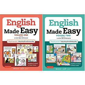 Combo Học Tiếng Anh Qua Hình Ảnh Cho Người Mới Bắt Đầu ( English Made Easy:Volume One + English Made Easy: Volume Two ) ( Quà Tặng: Cây Viết Kute