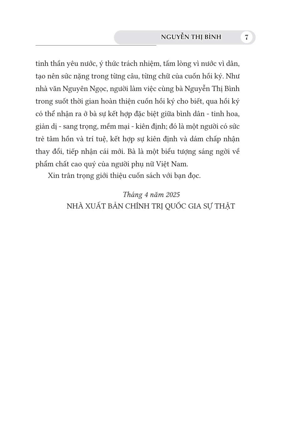 Gia đình, bạn bè và đất nước ( Hồi ký) ( Xuất bản lần thứ hai) ( bìa cứng- bản in năm 2025)