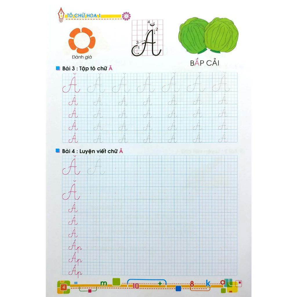 Bé Vào Lớp 1 - Tô Chữ Hoa 1 - Bản Quyền