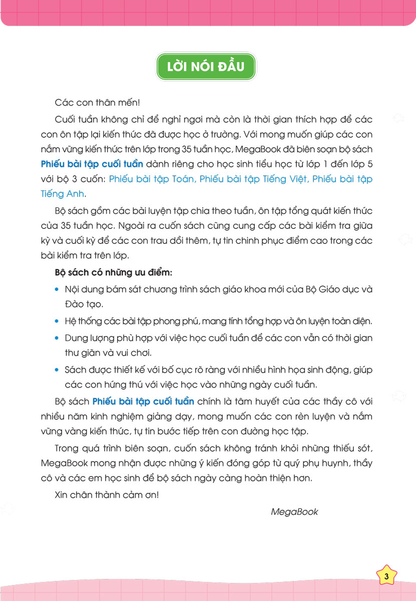 Phiếu Bài Tập Cuối Tuần Tiếng Việt 1 (35 Tuần Học) - MEGA