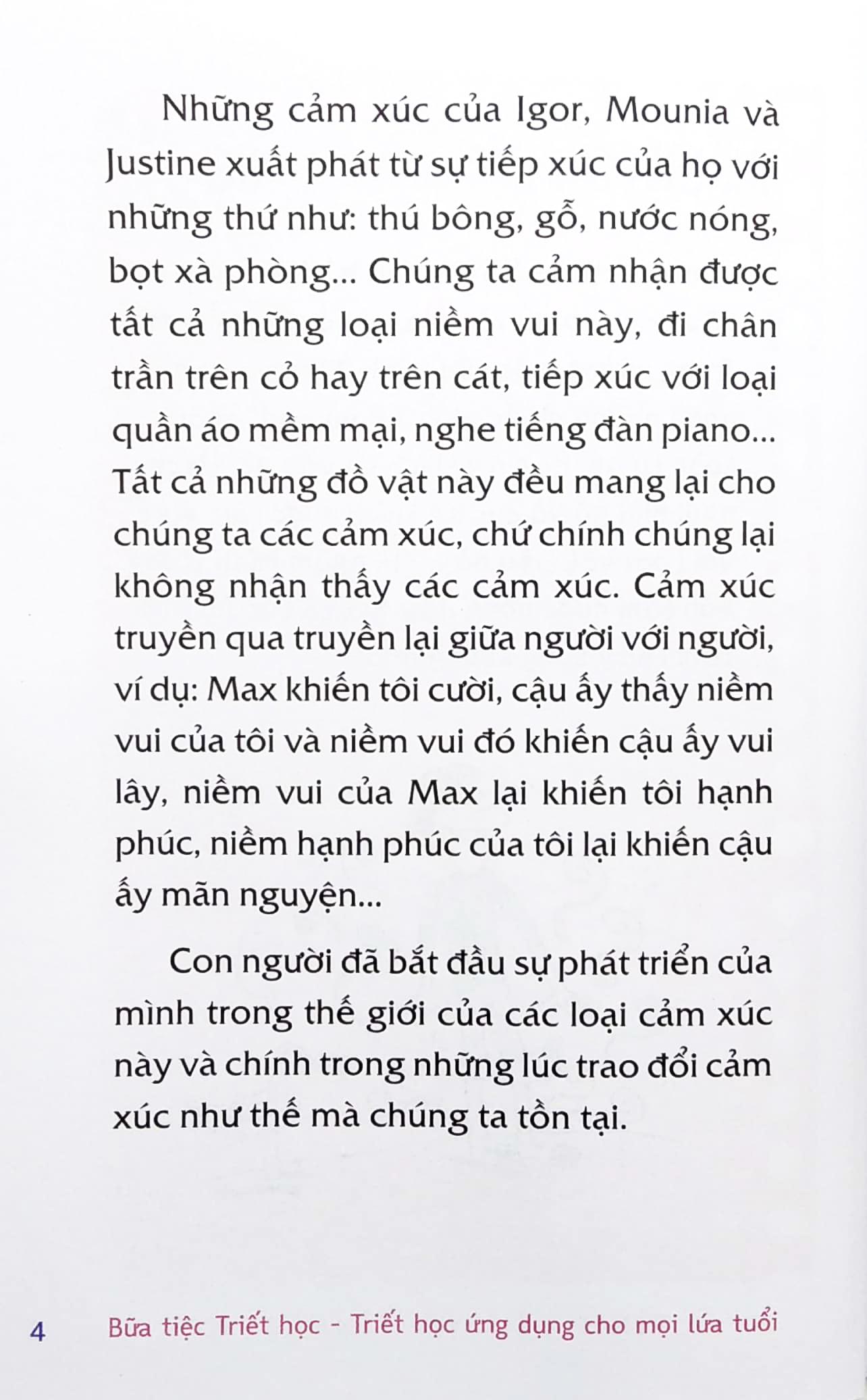 Bữa Tiệc Triết Học - Triết Học Ứng Dụng Cho Mọi Lứa Tuổi - Tình Yêu Và Tình Bạn
