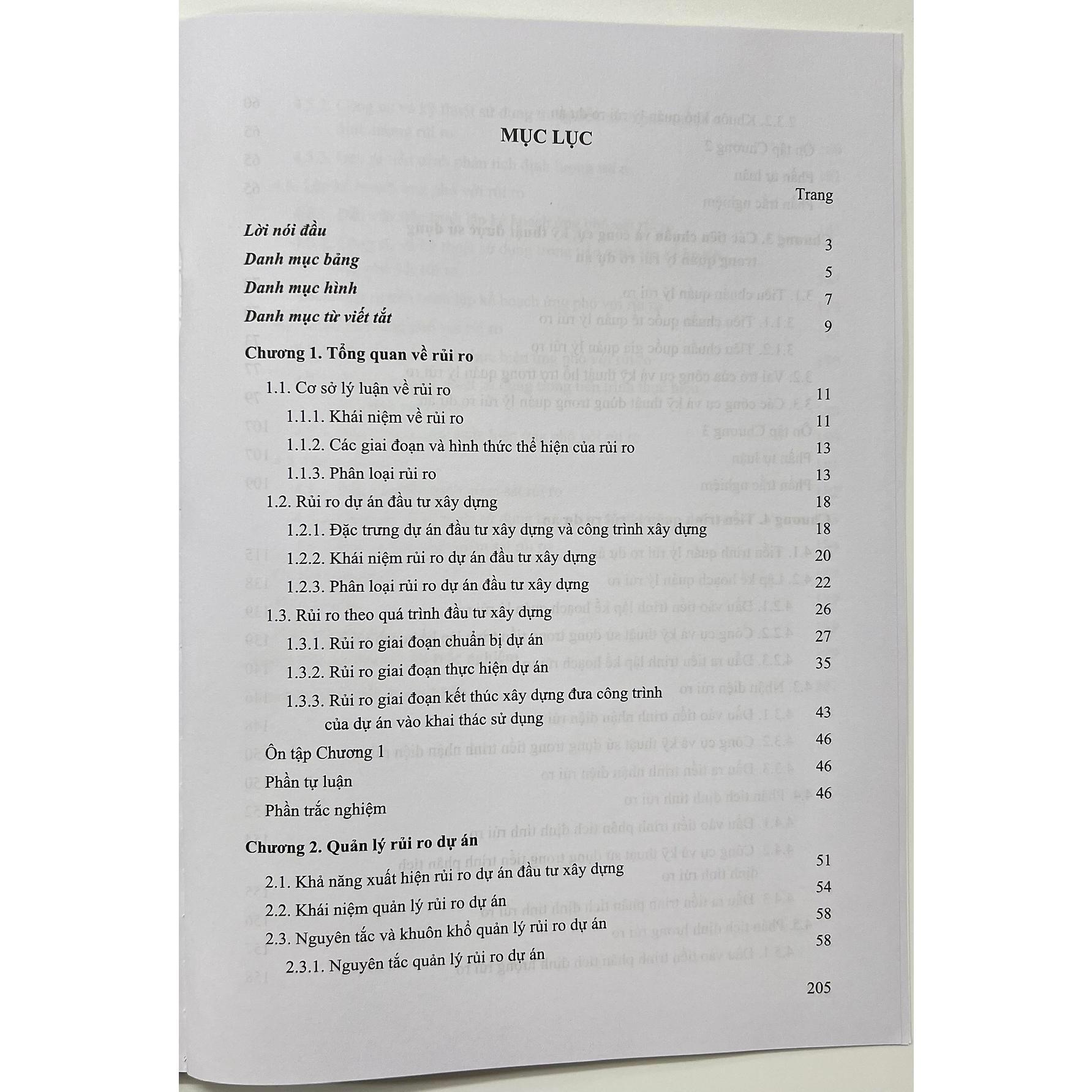 Sách - Giáo Trình Quản Lý Rủi Ro Dự Án Đầu Tư Xây Dựng - NXB Xây Dựng