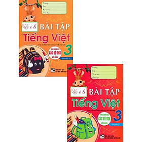 Sách - Vở Ô Li Bài Tập Tiếng Việt Lớp 3 - Combo 2 Tập - Dùng Chung Các Bộ SGK Hiện Hành - Hồng Ân